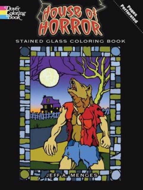 House of Horror Stained Glass Colouring Book