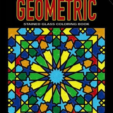 Geometric Stained Glass Coloring Book