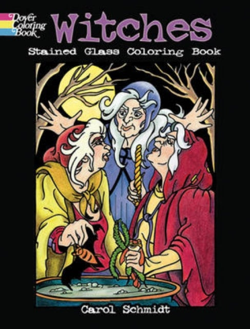 Witches Stained Glass Coloring Book Stained Glass