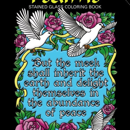 Psalms Stained Glass Coloring Book Dover Stained