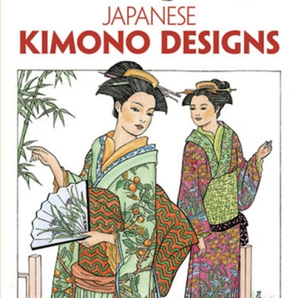 Creative Haven Japanese Kimono Designs Coloring Book