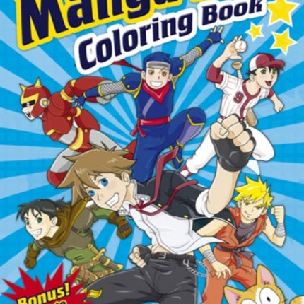 Manga Boys Coloring Book