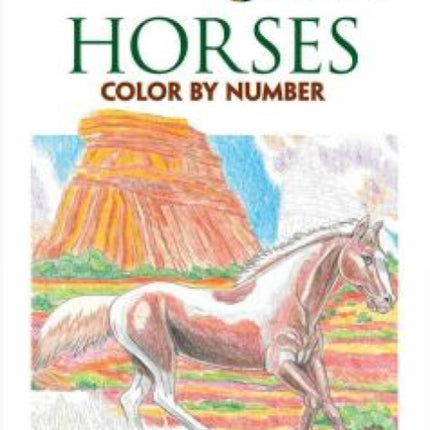 Creative Haven Horses Color by Number Coloring Book