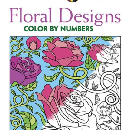 Creative Haven Floral Design Color by Number Coloring Book