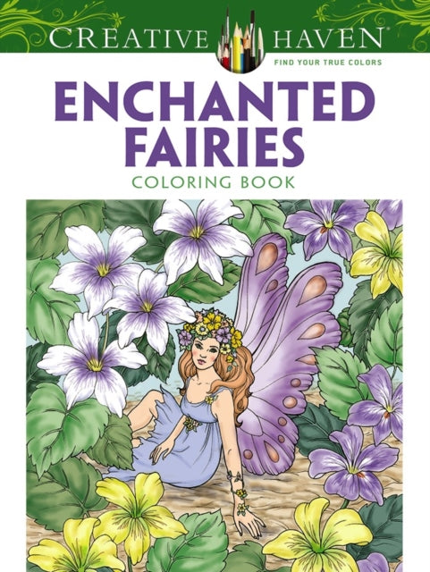 Creative Haven Enchanted Fairies Coloring Book