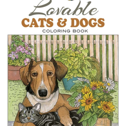 Creative Haven Lovable Cats and Dogs Coloring Book