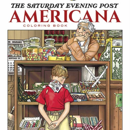 Creative Haven the Saturday Evening Post Americana Coloring Book