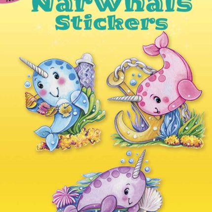 Glitter Narwhals Stickers