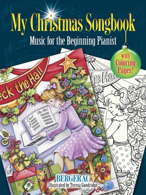 My Christmas Songbook: Music for the Beginning Pianist (Includes Coloring Pages!)