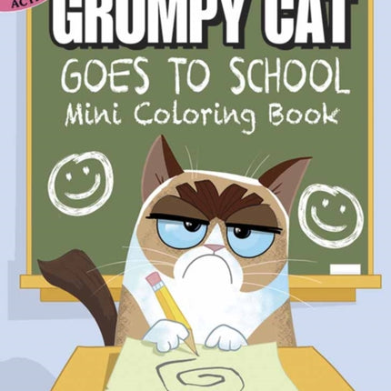 Grumpy Cat Goes to School Mini Coloring Book