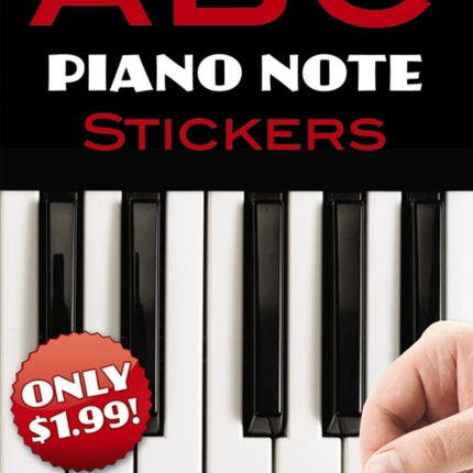 A B C Piano Note Stickers