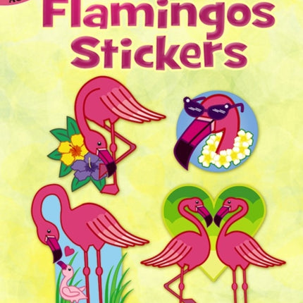 Glitter Flamingos Stickers