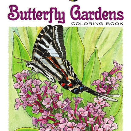 Creative Haven Butterfly Gardens Coloring Book