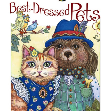 Creative Haven Best-Dressed Pets Coloring Book