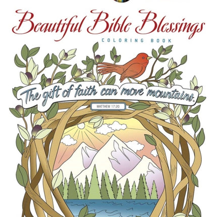 Creative Haven Beautiful Bible Blessings Coloring Book