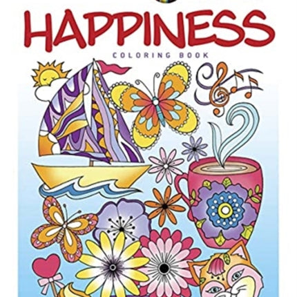 Creative Haven Happiness Coloring Book