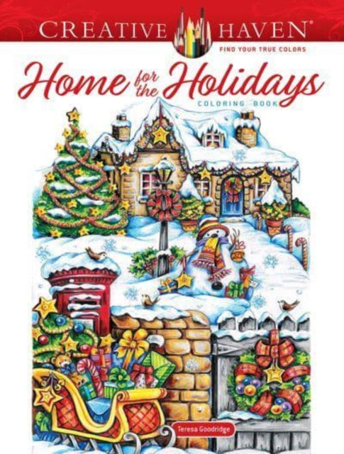 Creative Haven Home for the Holidays Coloring Book