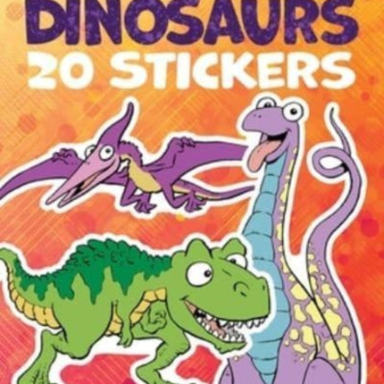 Cute Dinosaurs Stickers: 20 Stickers