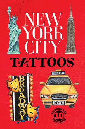 New York City 10 Temporary Tattoos