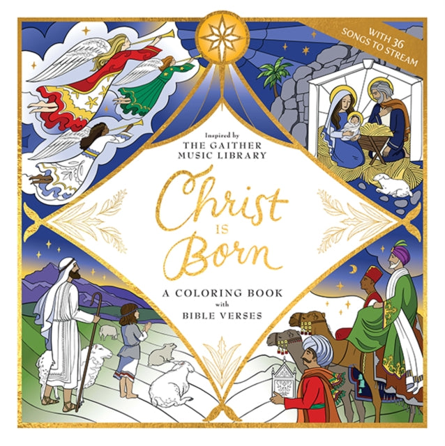 Christ Is Born A Coloring Book with Bible Verses