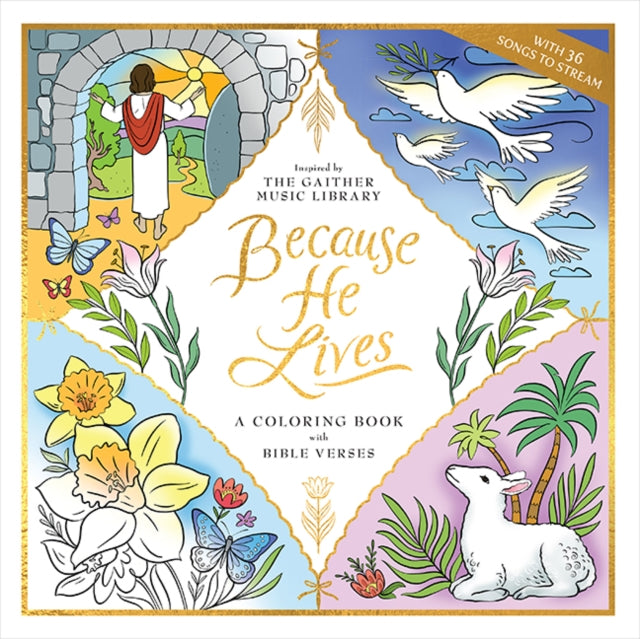 Because He Lives A Coloring Book with Bible Verses