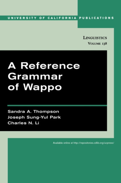 A Reference Grammar of Wappo