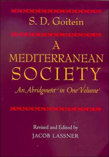 A Mediterranean Society an Abridgment in One