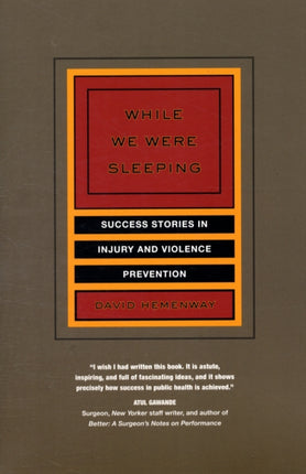 While We Were Sleeping: Success Stories in Injury and Violence Prevention