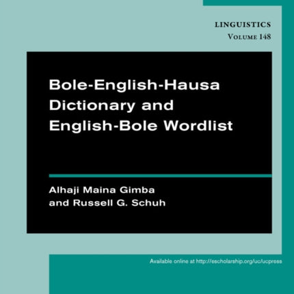 BoleEnglishHausa Dictionary and EnglishBole