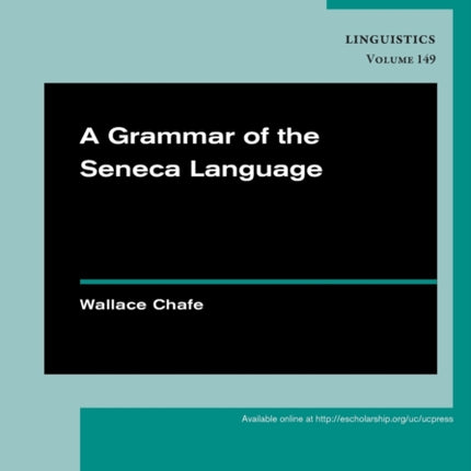A Grammar of the Seneca Language V149