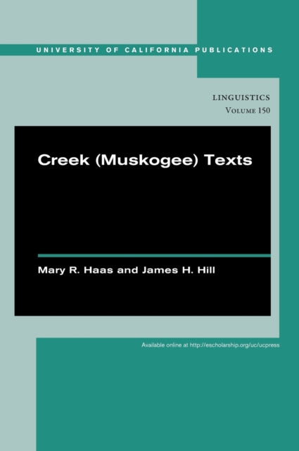 Creek (Muskogee) Texts