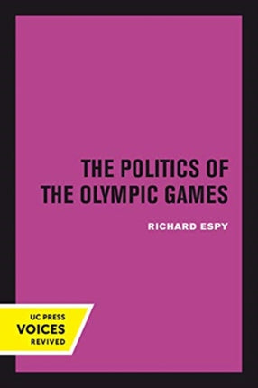 The Politics of the Olympic Games  With an