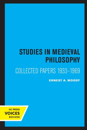 Studies in Medieval Philosophy Science and Logic