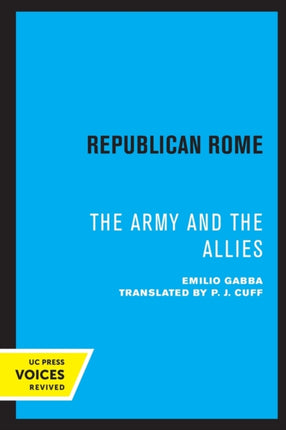 Republican Rome: The Army and the Allies