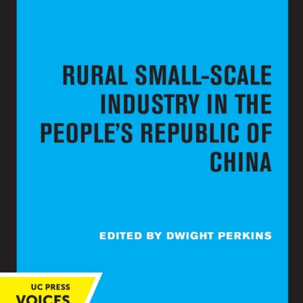 Rural SmallScale Industry in the Peoples Republic of China