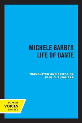 Michele Barbis Life of Dante