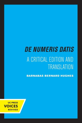 Jordanus de Nemore de Numeris Datis