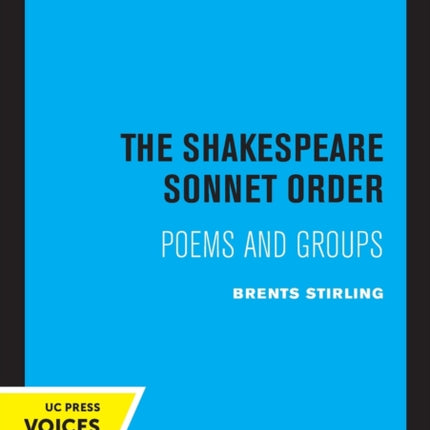 The Shakespeare Sonnet Order