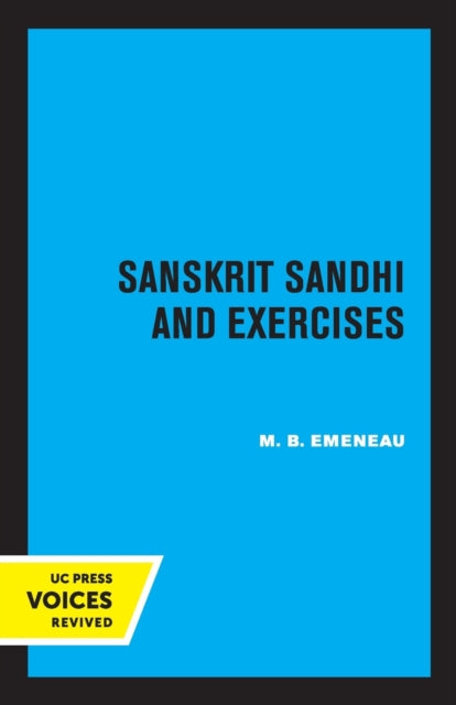 Sanskrit Sandhi and Exercises Revised Edition