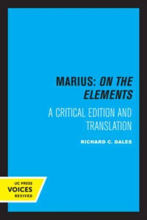 Marius On The Elements