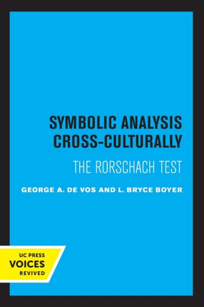 Symbolic Analysis Cross-Culturally: The Rorschach Test