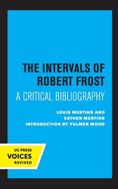 The Intervals of Robert Frost