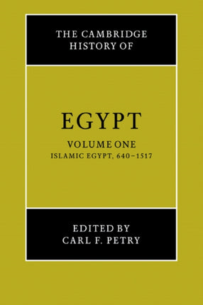 Cambridge History of Egypt v1