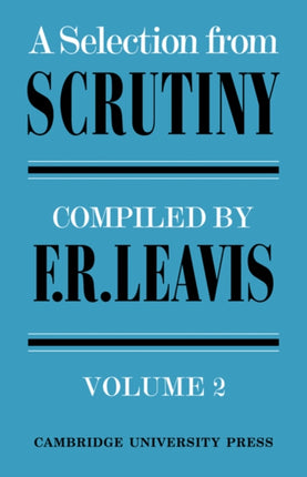 A Selection from Scrutiny