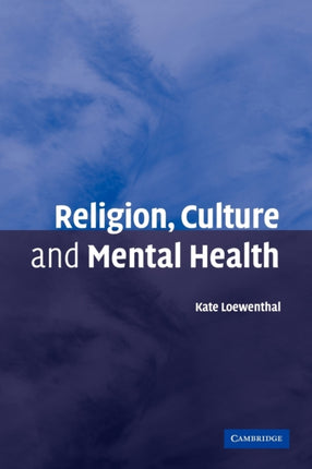 Religion Culture and Mental Health