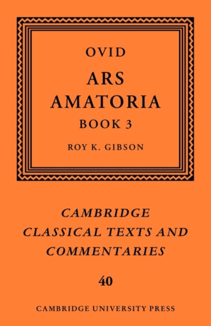 Ovid Ars Amatoria Book III