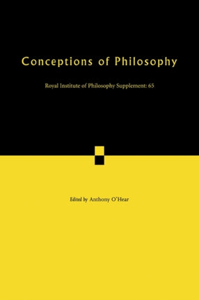 Conceptions of Philosophy