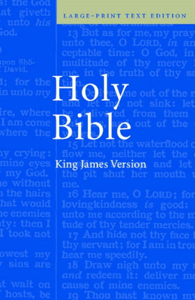 KJV Large Print Text Bible KJ650T Authorized King