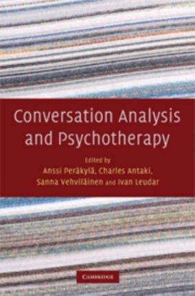 Conversation Analysis and Psychotherapy