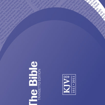 KJV Transetto Text Bible Purple Purple